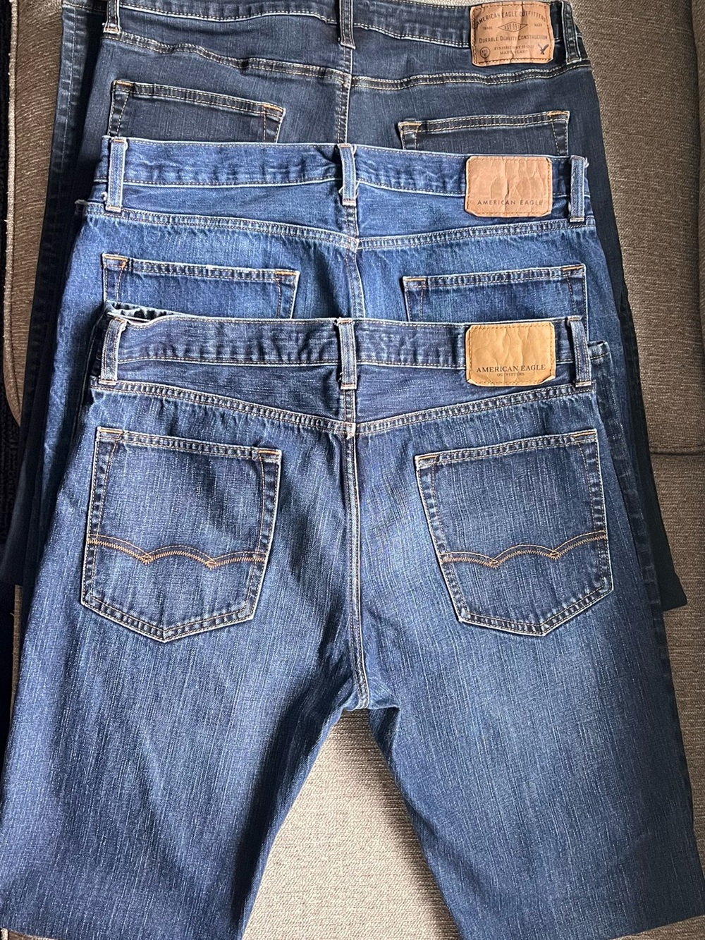 American Eagle Outfitters Men's Denim Jeans - Various Blue Washes - 34 x 36